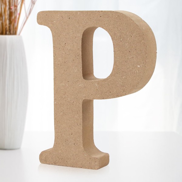 Darryy 10 cm Standing Wooden Letters, Log Natural Large Wooden