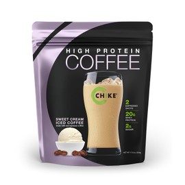 Chike Sweet Cream High Protein Iced Coffee, 20 G Protein, 2 Shots Espresso, 2 G Sugar, Keto Friendly and Gluten Free, 14 Servings (17.8Ounce)