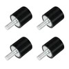 QUARKZMAN M5 Rubber Buffer Threaded Rubber Bushings, Vibration Insulators, Cylindrical