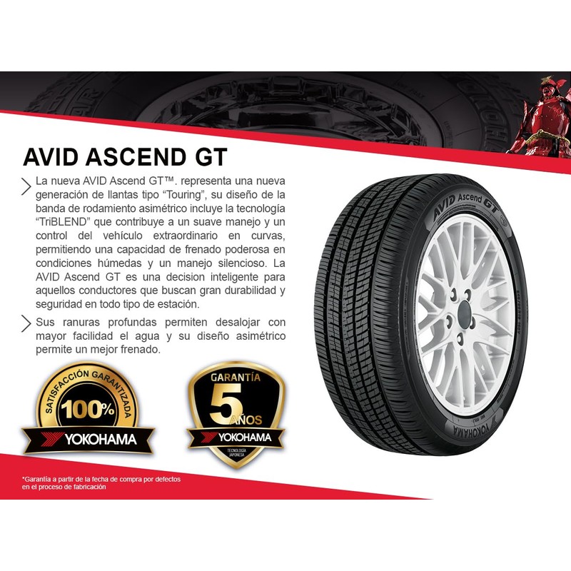 Yokohama 225/40R18 92V ASCEND GT BW