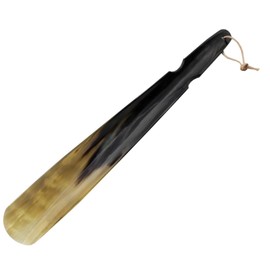 5MOONSUN5 Shoe Horn Made with Real Horn Handmade Long Grip handle Shoehorn for Men 16 inch