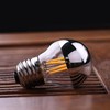 4W Half Chrome Light Bulbs Dimmable G45, Silver Tipped Mirror