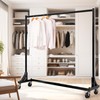 Simple Houseware Industrial Grade Z-Base Garment Rack, 500lb Load with