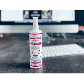 Erenbach Liquid Pro Bildschirmreiniger (250ml) mit Mikrofasertuch - Perfekte Reinigung Aller Bildschirme und Displays - Streifenfrei ohne Schlieren.