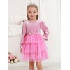 URMAGIC 2-7Y Toddler Girls Fall Winter Velvet Tulle Tutu Dresses