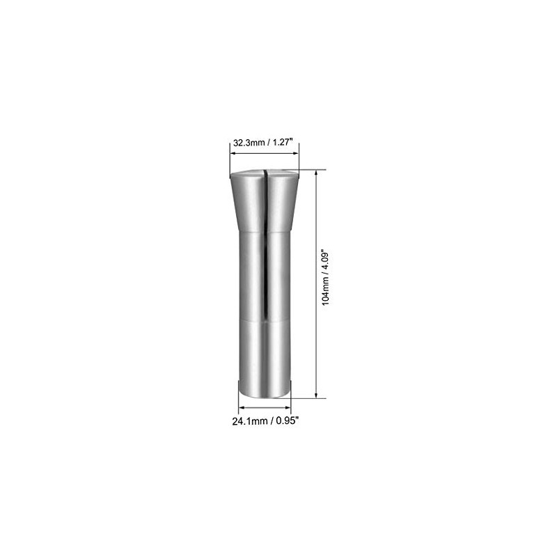 sourcing map R8 Collet, 12mm Metric Mill Chuck Holder 65Mn