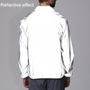 LZLRUN Mens Reflective Jacket Windbreakers Rave High Visibility Holographic Coat