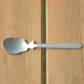 Nagao Tsubamesanjo Petit Marine Aluminum Ice Spoon, Silver, 4.6 inches (11.7 cm), Whale Shark Made in Japan