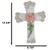 Rustic Western Pink Stalk of Rose With Tooled Flowers Faux
