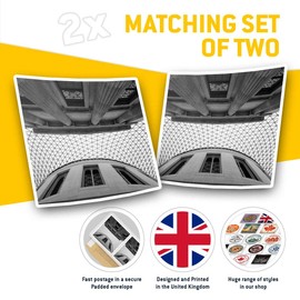 Square Stickers (Set of 2) 10cm - British Museum History London England Fun Decals for Laptops,Tablets,Luggage,Scrap Booking,Fridges, 16114