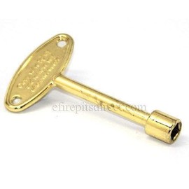Hearth Products Controls (HPC Universal Shutoff Valve Key (307U), Polished Brass, 3-Inch