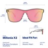 Blenders Eyewear Millenia X2 – Polarized Sunglasses – Flat, Mirrored