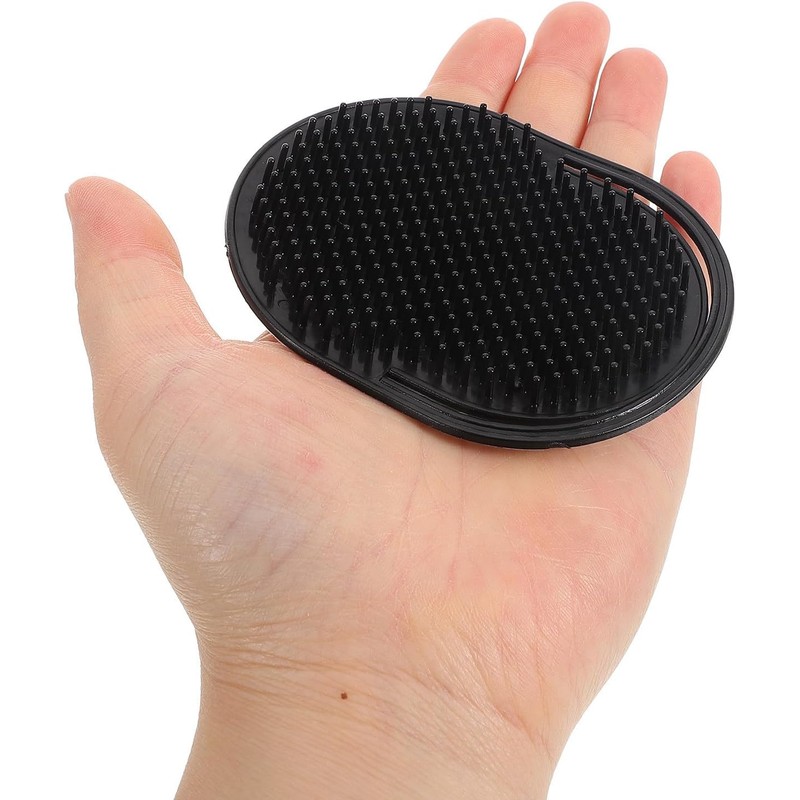 12 Piezas Peine de Masaje para Hombres Negro, Plástico, Portátil