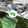 lasuroa Wheelie Bin Lock for Animals, Windproof Metal Double Claw