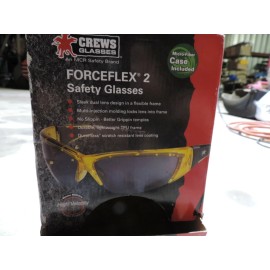 Crews FF222 ForceFlex 2 Safety Glasses with Translucent Brown Frame and Gray Len