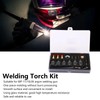 Welding Torch Kit Glass Nozzle Gun Tail Tungsten Clamp Silicone