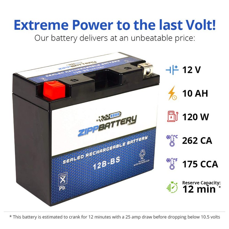 Chrome Battery 12B-BS lead_acid_battery