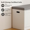 Suuiwau 3-Tier Shoe Storage Bench with Adjustable Shelf, Large Capacity