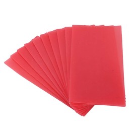 Dental Base Plate Wax, Gum Base Plate Casting Dental Wax Sheets Red Dental Care Wax Auxiliary Material for Dentures Dental Waxing Instruments Utility Bite Wax Dentist Lab Supply 10Pcs(1.3mm)