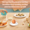 Vicloon Egg Holder Set,6pcs Plastic Egg Cups,Boiled Egg Cup with