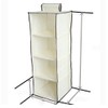 4 POCKETS GARMENTS CLOTH STORAGE HANGER SHELVES WARDROBE SHOES ORGANISER