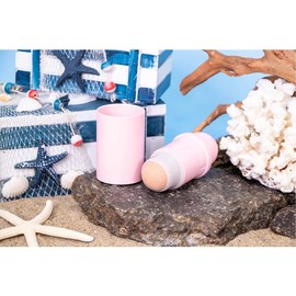 VALL Oil-Absorbing Volcanic Face Roller, Face Oil Remover, Face Massage, Reusable Face Oil Absorbing Skincare Tool [ Volcanic Stone Ball ] - Pink