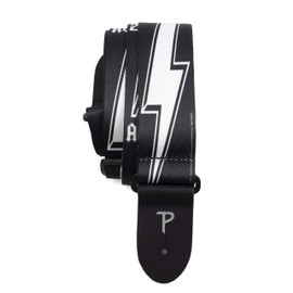 Perri's Leathers Ltd. - Guitar Strap - Polyester - AC/DC - Adjustable - For Acoustic/Bass/Electric Guitars - Made in Canada (LPCP-1035)