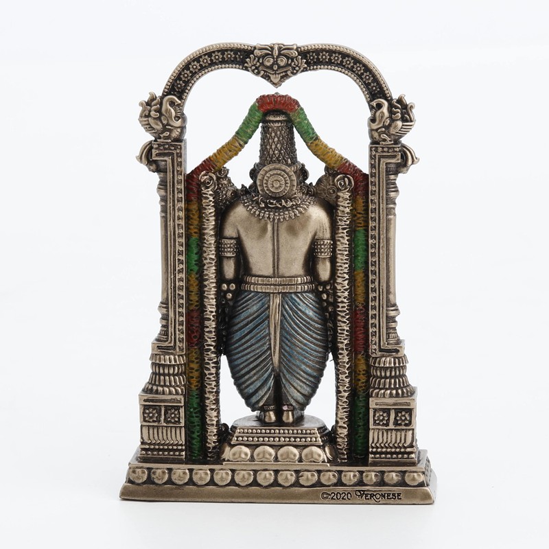 Veronese Design 3 3/8" Lord Balaji Venkateswara Hindu God Resin