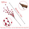 Mauts 10 Pcs Artificial Holly Berries, Decor for Christmas decoration