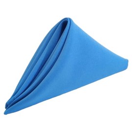 Paquete de 12 Servilletas de Tela, Todo tipo de eventos, Cómoda y fácil de lavar, Resistente, Dobladillo reforzado y Duradera, para Boda, Eventos y Uso Doméstico Regular 45 x 45 cm (Azul Turquesa)