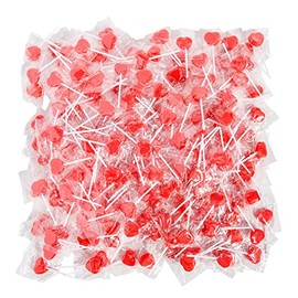 Bulk Mini Heart Lollipops 320 Pieces