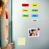 QWORK® Pack of 100 Magnetic Labels Writeable 80 x 30