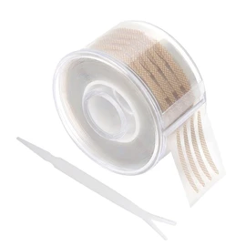 UPSTORE 300Pairs Portable Natural Invisible Single Sided Double Eyelid Tape Self-Adhesive Eyelid Stickers Eye Lift Strips With Y Fork (Mesh Style-Slim)