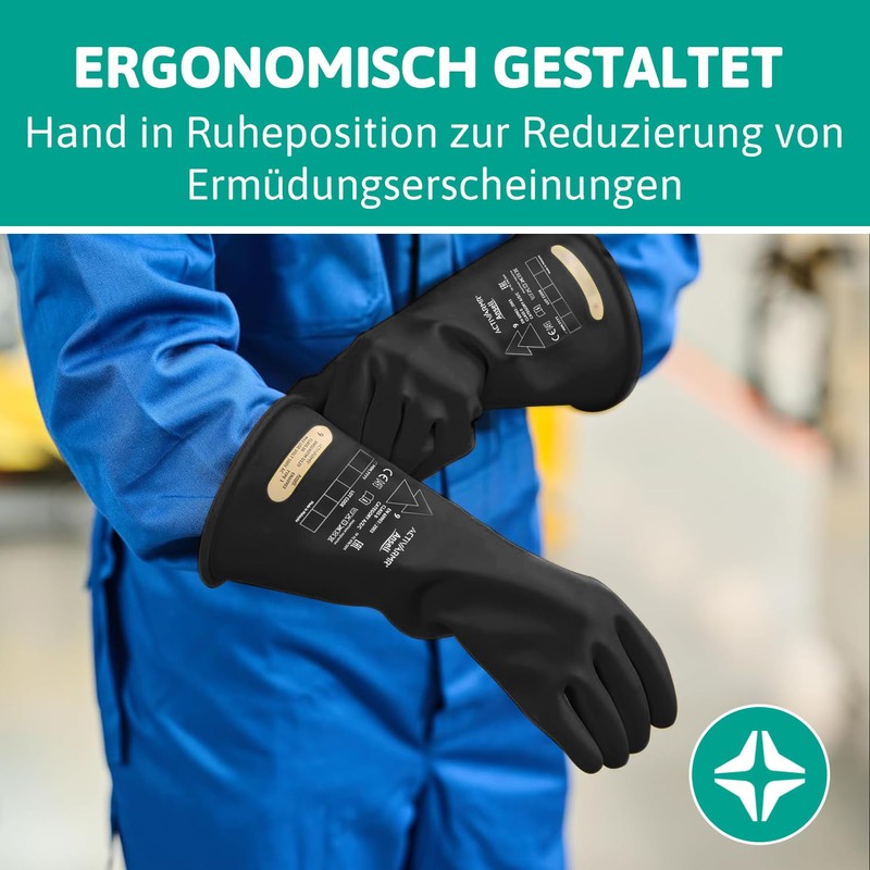 Ansell ActivArmr Electrician's Protective Gloves, Electrical Protection Class 00 (500V),