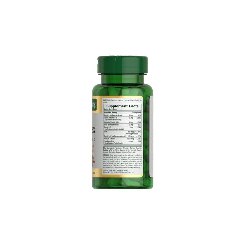 Nature's Bounty Super B-Complex Max Energy & Immune Support (150ct)