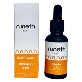 Suero Facial para Cuidado de la Piel (30 ML, Nuneth - Serum Facial Vitamina C y E, Antioxidante, Ilumina y Reafirma, 30 ml)