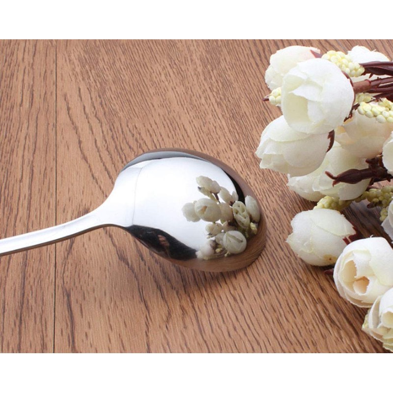 DayCount® Pack of 2 Soup Slotted Serving Spoon, 18/10 Stainless