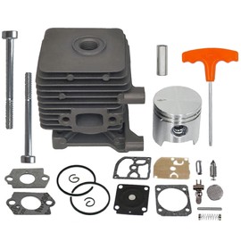 Hippotech 34mm Cylinder Piston for Stihl FS38 FS45 FS46 BR45 KM55 HL45 HS45 MM55 Trimmer Brushcutter BG55 BG45 BG46 Blower with Tapping Screw Rebuilt Kits Replaces# 4140 020 1202