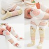 Feidoog Baby Crawling Anti-Slip Elastic 3 Pairs Knee Pads and