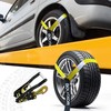 Bolvixor 4 Pack Car Tie Down Straps for Trailers -
