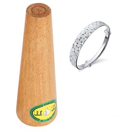 Jewelry Deformation Repair Tool Round Shape Wooden Bangle Mandrel Bracelet Adjuster (Short)