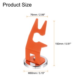 sourcing map TIG Welding Torch Holder with Magnetic Base Welding Gun Stand for TIG Torch Welding Gun Plasma Cutting Torch, Orange