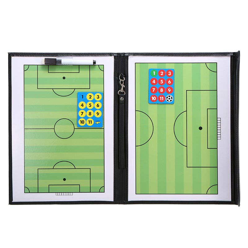 Foldable Football Soccer Magnetic Tactic Board Coaching Strategy Board with