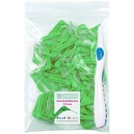Sanacos Interdental Brushes, 3-5 mm (0.75 mm), Pack of 60