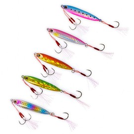 Wild Scene Metal Jigs Throw Jigs Set of 5 Assist Hooks Equipment