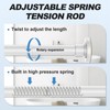 CorkLatta White Shower Curtain Rod 31 to 68 Inch,1 Inch