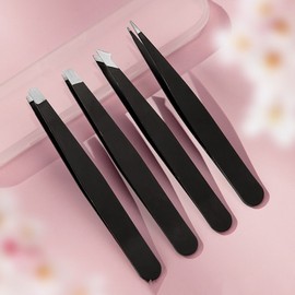 Stainless Steel Tweezers Slant 10ea