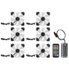 6pcs Computer Case Fan 120mm Ultra Quiet Adjustable Color RGB