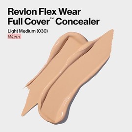 Revlon ColorStay Flex Wear, corrector de cobertura completa sin arrugas, infundido con ácido hialurónico y vitamina E, flexible de larga duración, 030