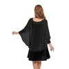 florynova Womens Chiffon Cape Shawls for Wedding Dresses Elegant Banquet